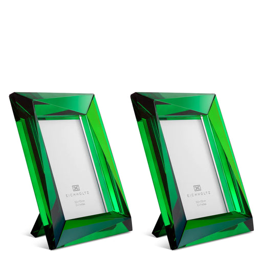 Ramka na zdjęcia Eichholtz Obliquity L, zielone szkło kryształowe