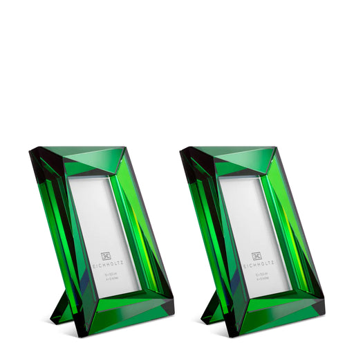 Ramka na zdjęcia Eichholtz Obliquity S, zielone szkło kryształowe