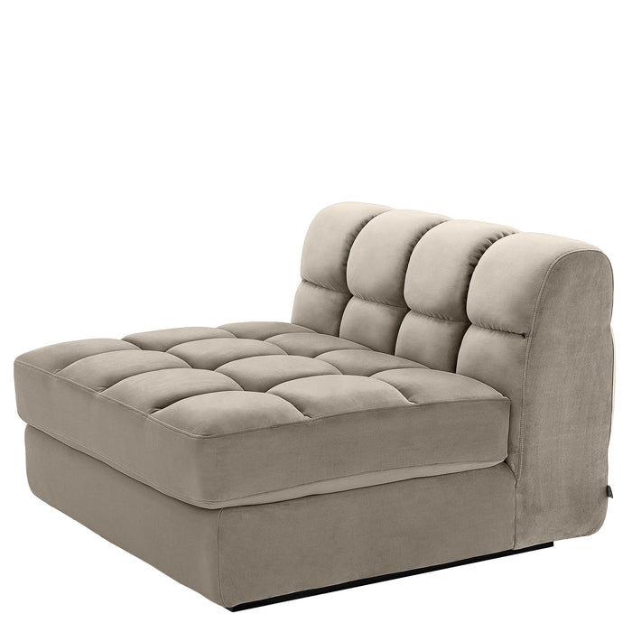 Segmentowa sofa Eichholtz Dean middle, w tkaninie Savona greige velvet