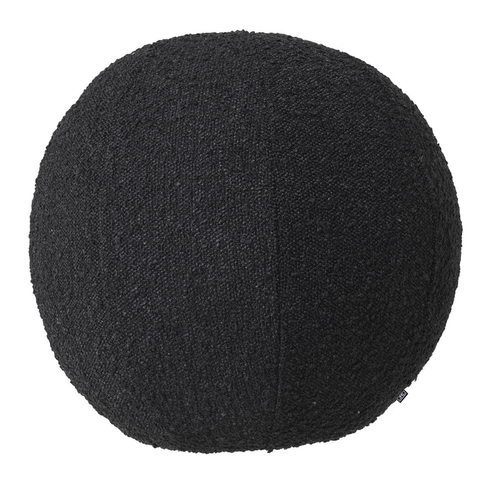 Okrągła poduszka Eichholtz Palla L w tkaninie Bouclé black