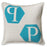 Poduszka Philipp Plein logo Blue 45 x 45