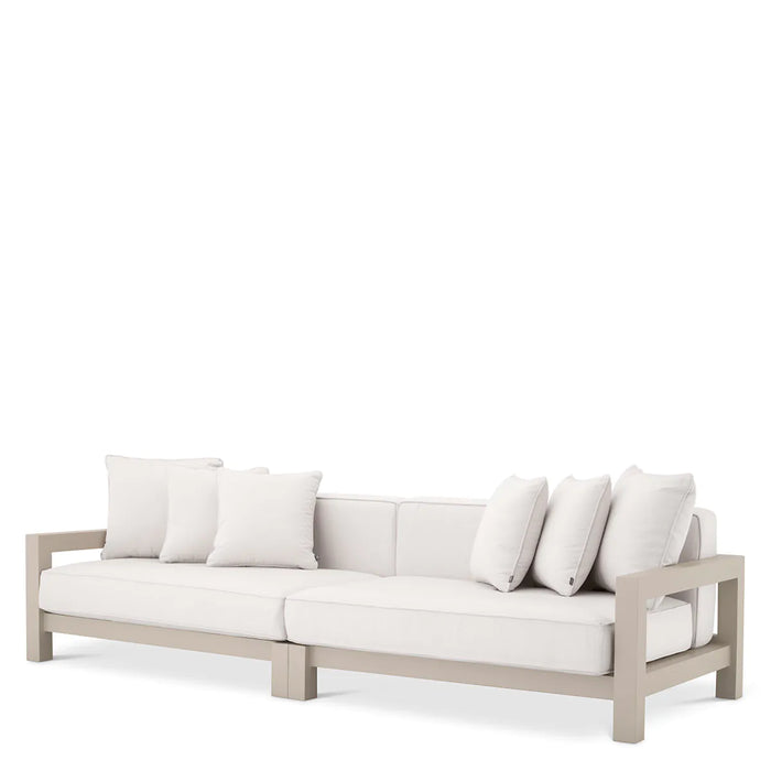 Sofa ogrodowa Eichholtz Cap-Antibes, czarne wykończenie
