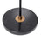 Black finish | antique brass finish | black marble base