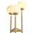 Antique brass finish | alabaster