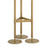 Antique brass finish | alabaster