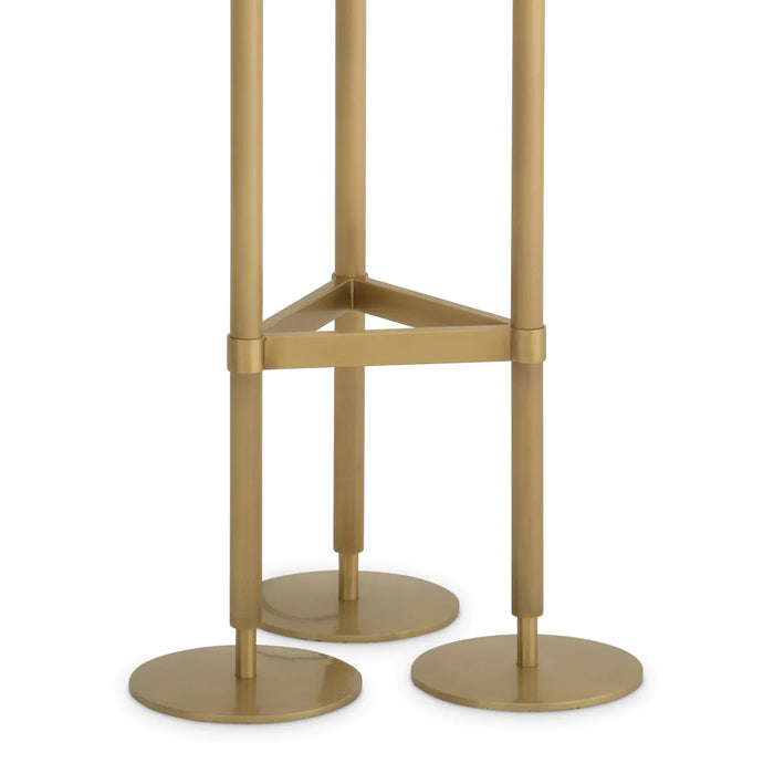Antique brass finish | alabaster