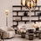 Antique brass finish | black finish | white glass | honed black marble base