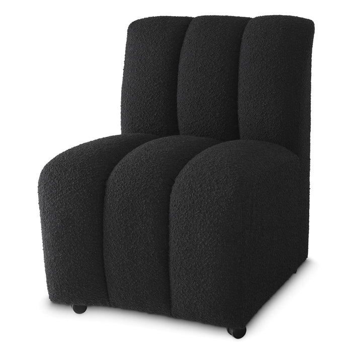 Krzesło Eichholtz Kelly Bouclé black