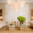 Antique brass finish | white glass