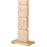 Travertine | antique brass finish