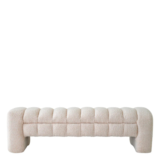 Ławka Eichholtz Taranto w tkaninie Cascade Off-white