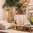 Vintage brass finish | black granite base