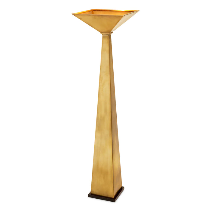 Vintage brass finish | black granite base