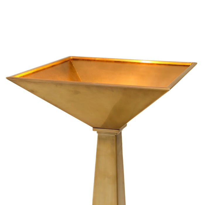 Vintage brass finish | black granite base