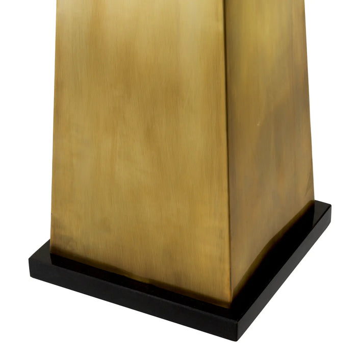 Vintage brass finish | black granite base