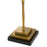 Vintage brass finish | black granite base