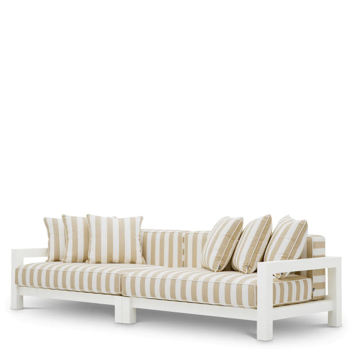Sofa ogrodowa Eichholtz Cap-Antibes, czarne wykończenie