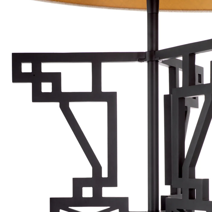 Matte black finish | black marble base