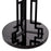 Matte black finish | black marble base