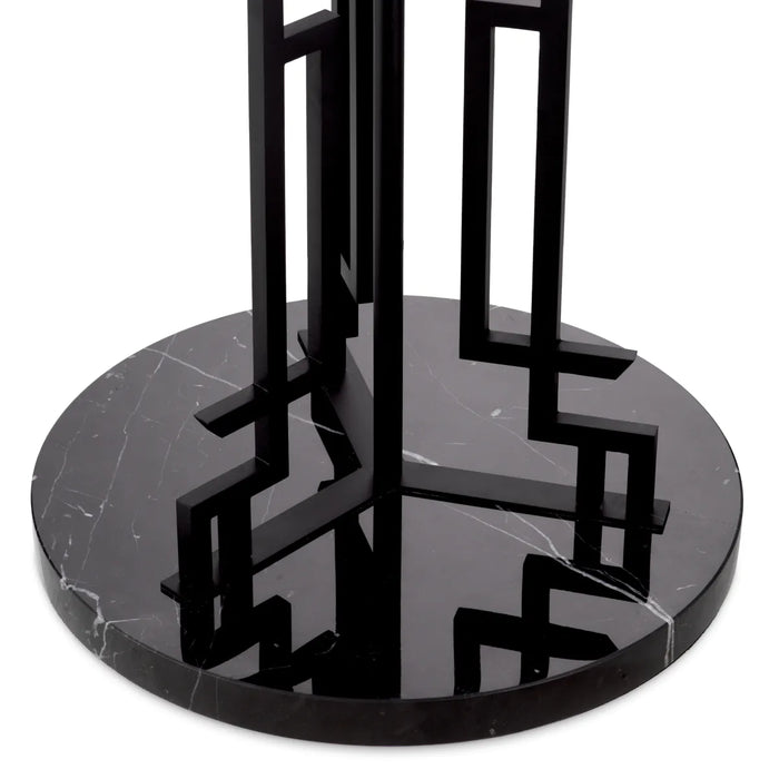 Matte black finish | black marble base