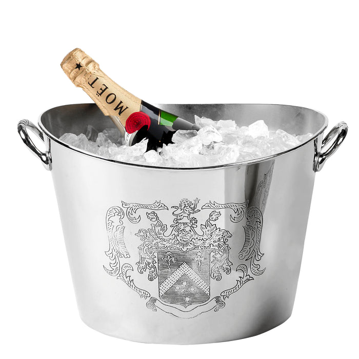 Cooler do szampana Eichholtz Maggia, niklowane wykończenie