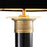 Lampa stołowa Eichholtz Monaco, czarna, postarzane mosiężne wykończenie, zawiera klosz
