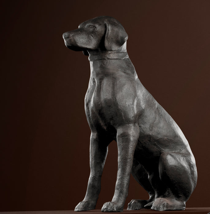 Figurka Labrador, postarzane brązowe wykończenie