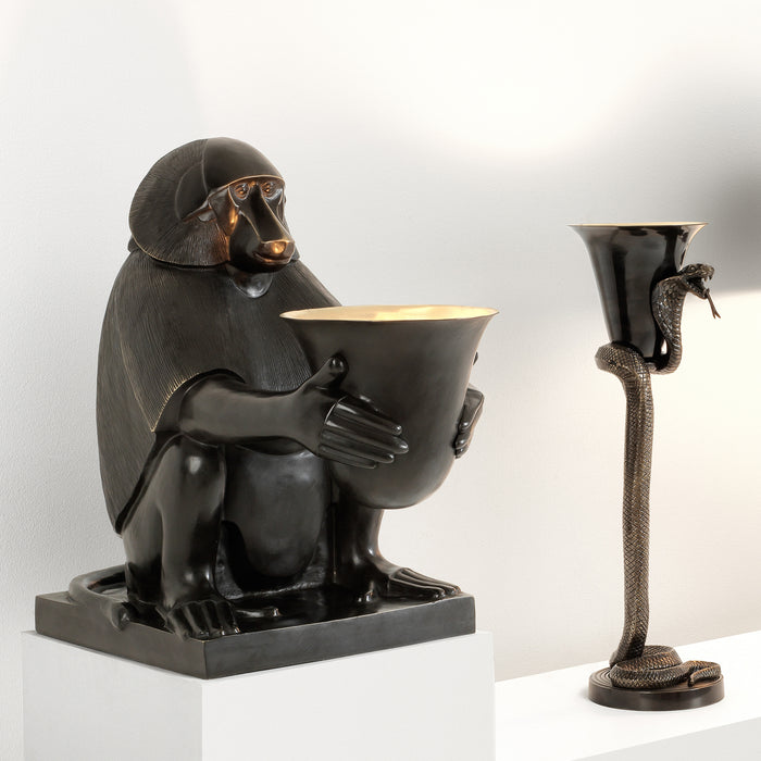 Figurka Art Deco Monkey, ze światełkiem