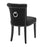 Krzesło stołowe Eichholtz Key Largo, czarny len