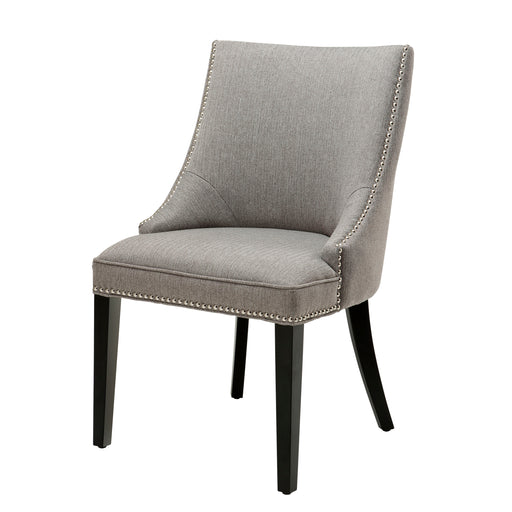 Krzesło stołowe Eichholtz Bermuda, jodełkowy wzór, brązowy/szary