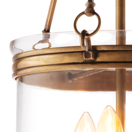 Latarnia Eichholtz Cameron, mosiężne wykończenie vintage, S