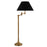 Lampa podłogowa Eichholtz Regis, mosiężne wykończenie vintage, zawiera klosz