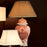 Lampa stołowa Eichholtz Palmarito, czerwona porcelana, zawiera klosz