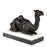 Figurka Camel, wykończenie w brązie z refleksami, na marmurowej podstawie