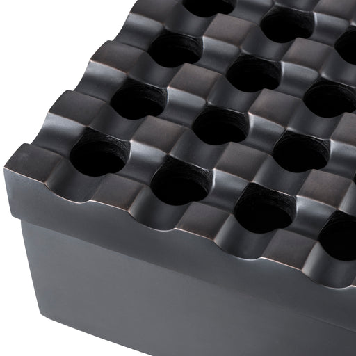 Popielniczka Eichholtz Deluxe, spiżowe wykończenie w brązie