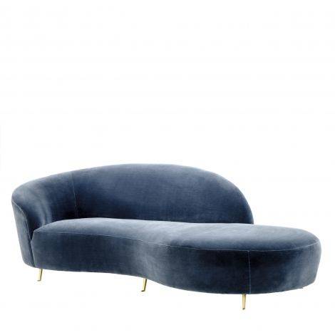 Sofa Eichholtz Khan, tkanina w kolorze cameron faded blue