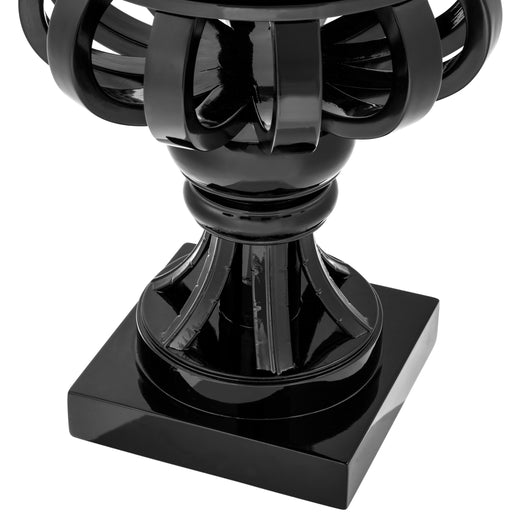 Donica Eichholtz Cypress Gardens, czarne błyszczące wykończenie