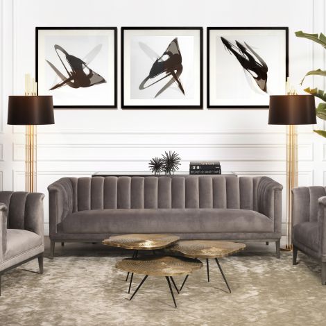 Sofa Eichholtz Raffles, roche propoise grey