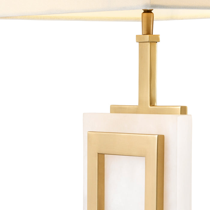Lampa stołowa Eichholtz Murray, matowione mosiężne wykończenie