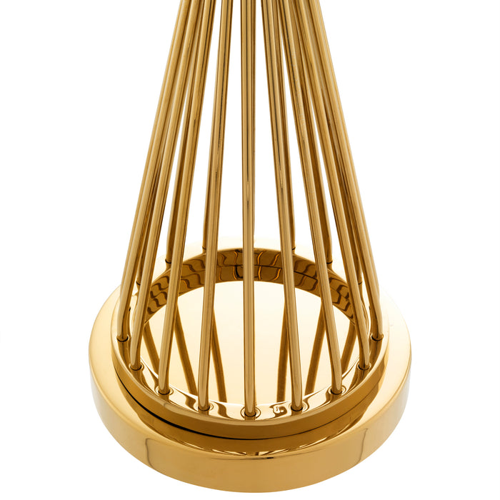 Lampa stołowa Eichholtz Holmes, złote wykończenie, zawiera klosz