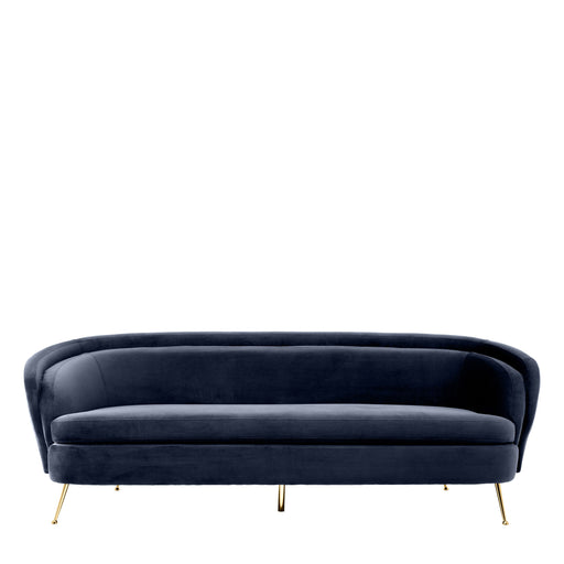 Sofa Eichholtz Orion tkanina Savona midnight blue velvet
