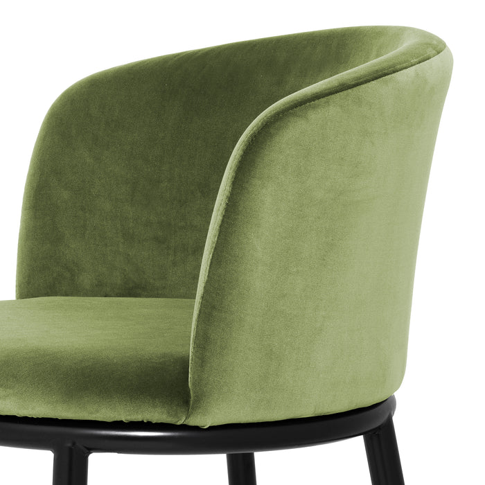 Krzesło stołowe Eichholtz Filmore, w kolorze cameron light green, zestaw 2 szt.