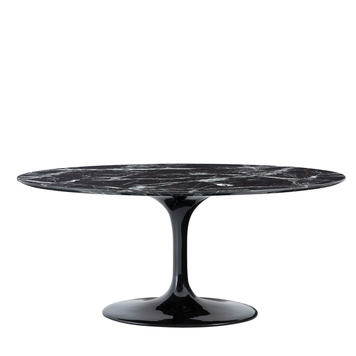 Stół jadalniany Eichholtz Solo, czarny sztuczny marmur