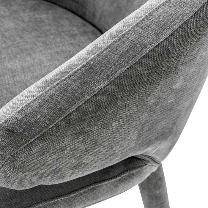 Krzesło stołowe Eichholtz Cardinale, w kolorze clarck grey