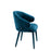 Krzesło stołowe Eichholtz Cardinale, aksamit w kolorze roche teal blue