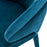 Krzesło stołowe Eichholtz Cardinale, aksamit w kolorze roche teal blue