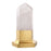 Lampa stołowa Eichholtz Rock, krzyształ, złote wykończenie