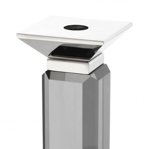 Świecznik Eichholtz Livia, niklowane wykończenie, dymione, zestaw 3 szt.