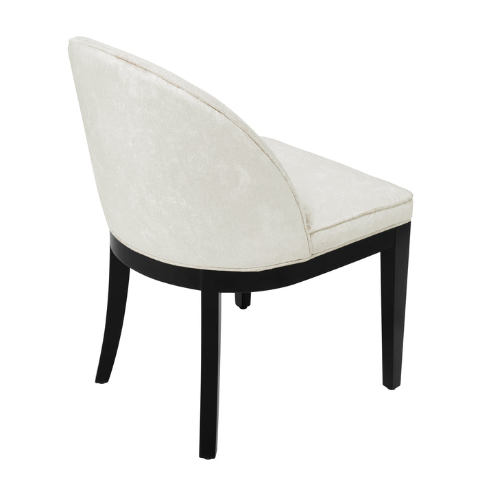 Krzesło stołowe Eichholtz Fallon,w kolorze złamanej bieli