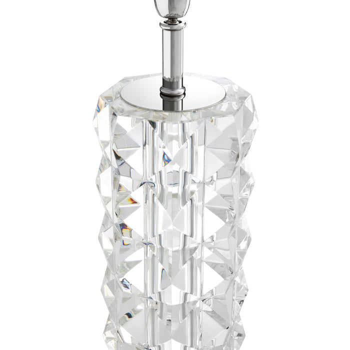 Lampa stołowa Eichholtz Mistero, szkło kryształowe, zawiera klosz